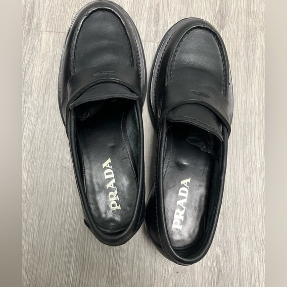 Prada Platform Loafer. Prada size 7 equivalent to USA 9 or 42 EURO - Picture 3 of 16